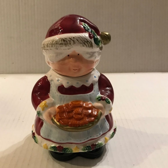 Vintage Mr And Mrs Claus Sugar Bowl And Creamer - Picture 9 of 11